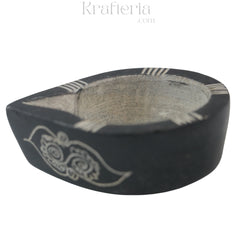 Traditional Soft Stone Diya Pair – Temple & Festival Decor