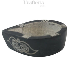 Traditional Soft Stone Diya Pair – Temple & Festival Decor belur shanker