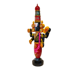 Handcrafted Etikoppaka Balaji Wooden Statue – The Divine Lord in Vibrant Colors