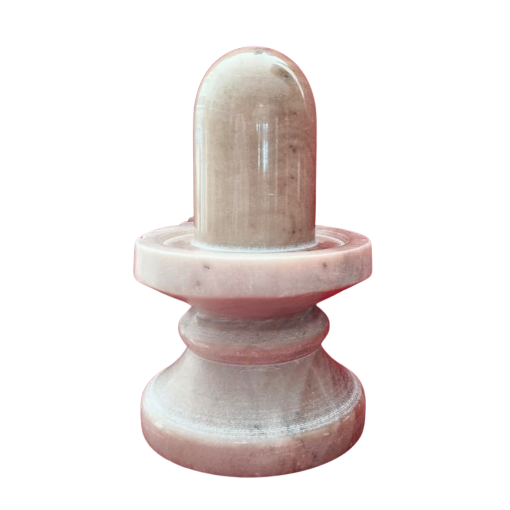 Handcrafted Marble Shiva Lingam-Spiritual Home Temple Idol Marble Soft Stone