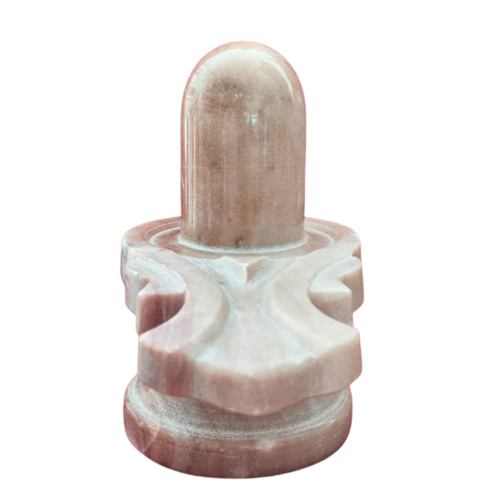 Handcrafted Marble Shiva Lingam-Spiritual Home Temple Idol Marble Soft Stone