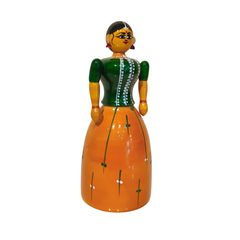 Regal Etikoppaka Lacquer Wooden Lady