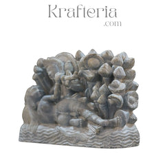 Lakshmi Narayan Sculpture – Divine Couple of Prosperity and Protection Soft Stone