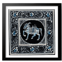 The Moonlit Steed – Grace in Shades of Silver and Blue