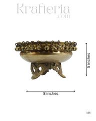Decorative Brass Urli Bowl for Home, Temple, or Gifting