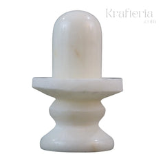 Handcrafted Marble Shiva Lingam-Spiritual Home Temple Idol Marble Soft Stone