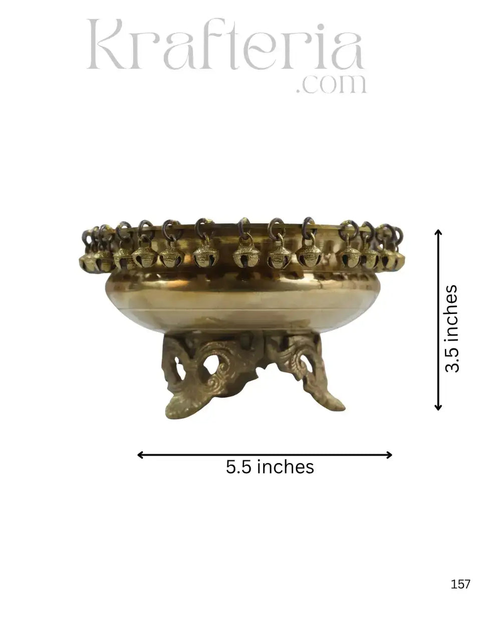 Decorative Brass Urli Bowl for Home, Temple, or Gifting Brass Ware