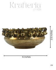 Decorative Brass Urli Bowl for Home, Temple, or Gifting