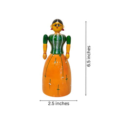 Regal Etikoppaka Lacquer Wooden Lady Etikoppaka Lacquerware