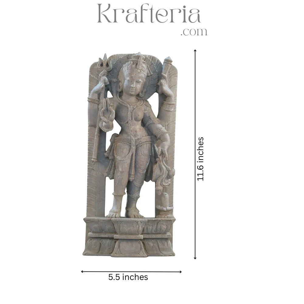 Arthanareeswara-The Iconic Half-Male, Half-Female Divine Sculpture Soft Stone