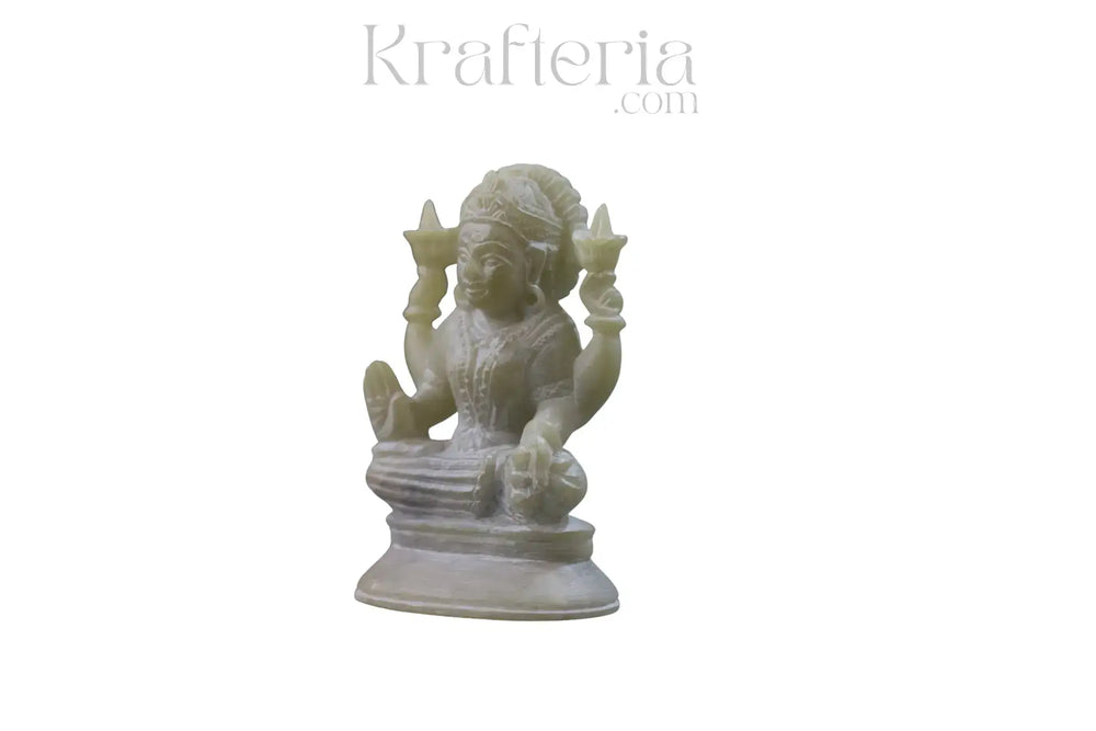 Divine Goddess Laxmi Idol – Symbol of Wealth and Prosperity Marble Soft Stone