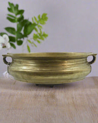 Handcrafted Bronze Uruli – Perfect for Floating Flowers & Home Decor