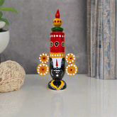 Majestic Etikoppaka Balaji Idol – Handcrafted Wooden Folk Art of Tirumala Tradition