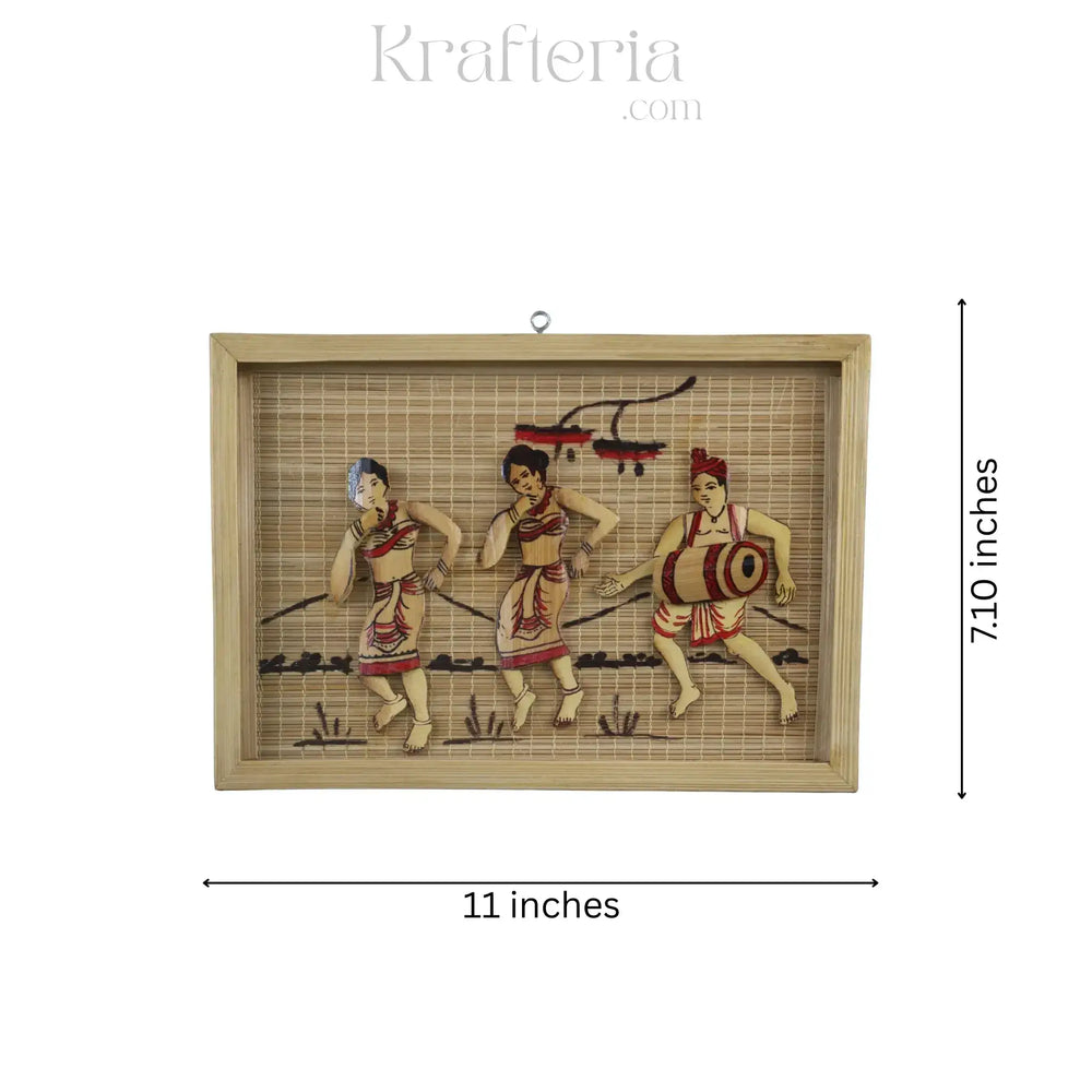 Handcrafted Tribal Bamboo Wall Decor – Ethnic Art Piece Sargaalaya