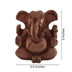 Decorative Wooden Ganesh in Seated Position | Handmade Religious Figurine maruthi handicrafts