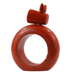 Animal shaped napkin roller painted with non-toxic colours