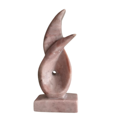 Flame Form Marble Sculpture – Hand-Carved Stone Accent for Modern Spaces Marble