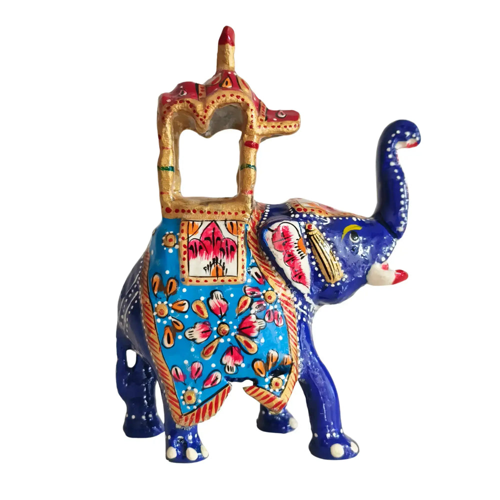 Hand-Painted Ambari – Intricate Decorative Artwork Metal Decorative