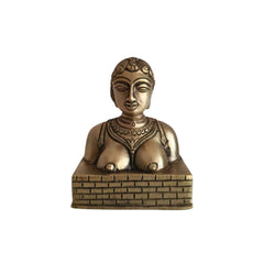 Ancient Indian Bronze Bust of a Goddess Perfect Gifting And Decor Brass Ware