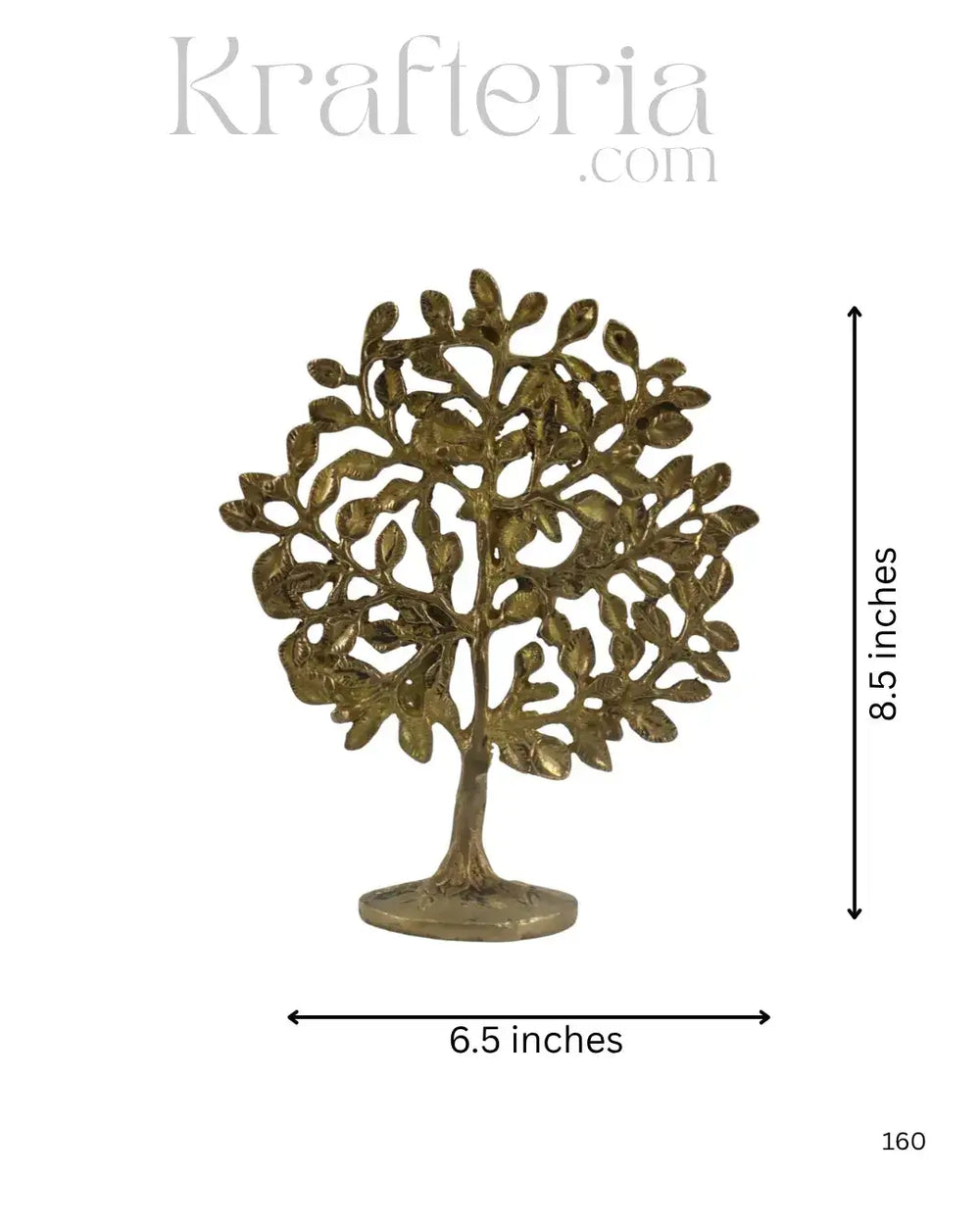 Brass Bodhi Tree Décor – Spiritual and Serene Home Accent Brass Ware