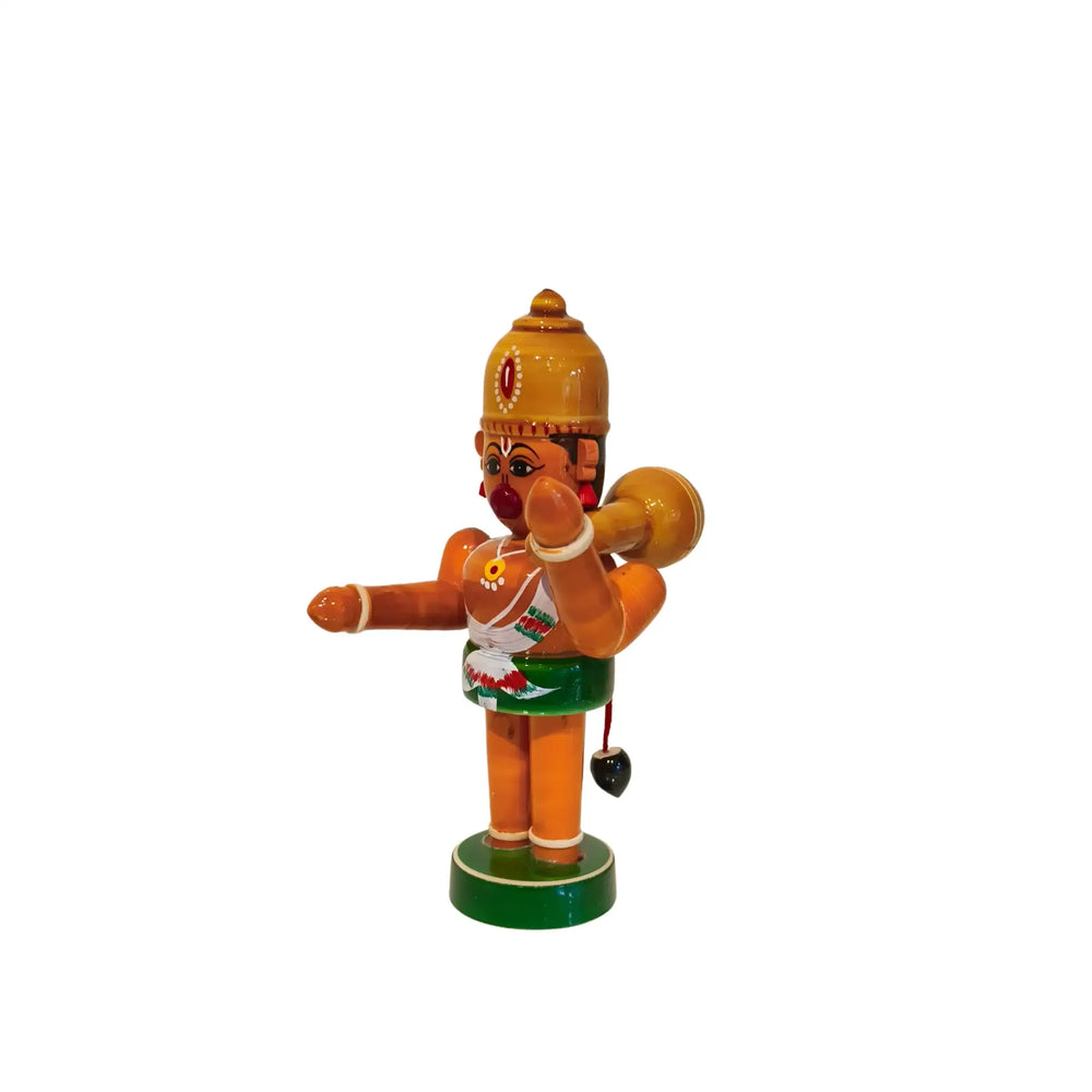 Etikoppaka Little Hanuman Wooden Statue Etikoppaka Lacquerware