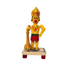 Devotional Decor - Etikoppaka Hanuman with Mace
