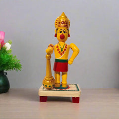 Devotional Decor - Etikoppaka Hanuman with Mace