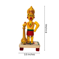 Devotional Decor - Etikoppaka Hanuman with Mace