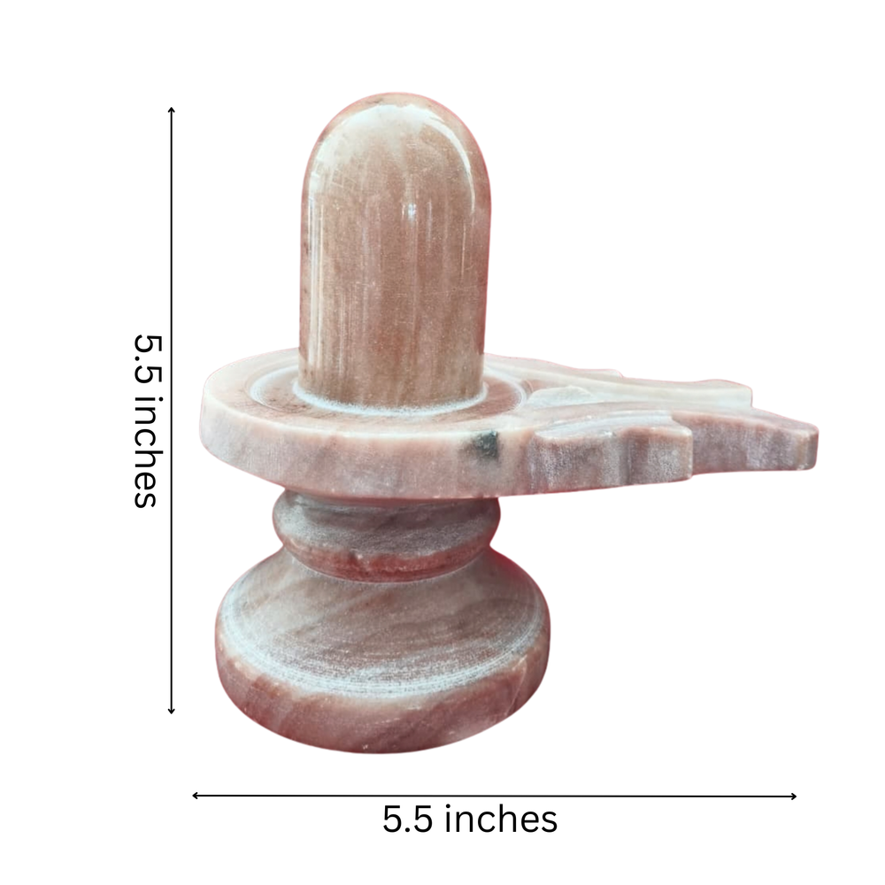 Handcrafted Marble Shiva Lingam-Spiritual Home Temple Idol Marble Soft Stone