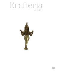 Brass Lady Figurine with Deepam for Pooja Décor