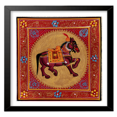 Majestic Horse – Symbol of Power and Grace in Pattachitra Art