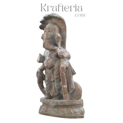 Divine Ganesh Murti with Serpent Headgear – Artistic Spiritual Masterpiece Soft Stone
