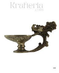 Handcrafted Brass Peacock Deepam with Intricate Design