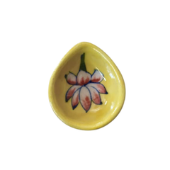 Hand-Painted Blue Pottery Diya | Traditional Oil Lamp