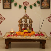 Brass Ram Darbar Set with Prabhavali - Symbol of Righteousness, Devotion, and Family Brass Ware