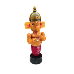 Etikoppaka Lord Ganesha Statue - Handmade Wooden Statue Etikoppaka Lacquerware