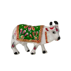 Hand-Painted Metal Cow Metal Decorative