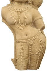 The Graceful Devi - A Sandstone Bust Sand Stone