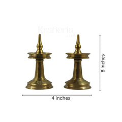 Brass Oil Lamp Stand – Ideal for Home Temple and Ceremonies pooja accessories