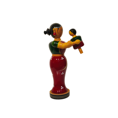 Eternal Bond: Mother and Son – Etikoppaka Wooden Art