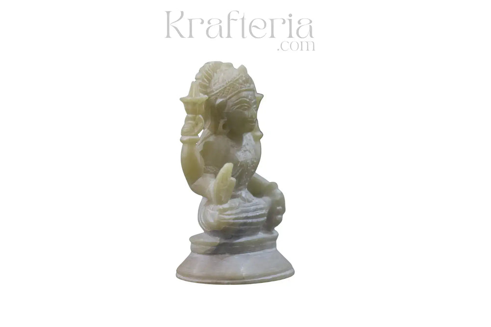 Divine Goddess Laxmi Idol – Symbol of Wealth and Prosperity Marble Soft Stone