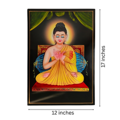 Authentic Indian Nirmal painting featuring Buddha