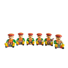 Drummer and Instrumental Ensemble Showpiece Wooden Decorative