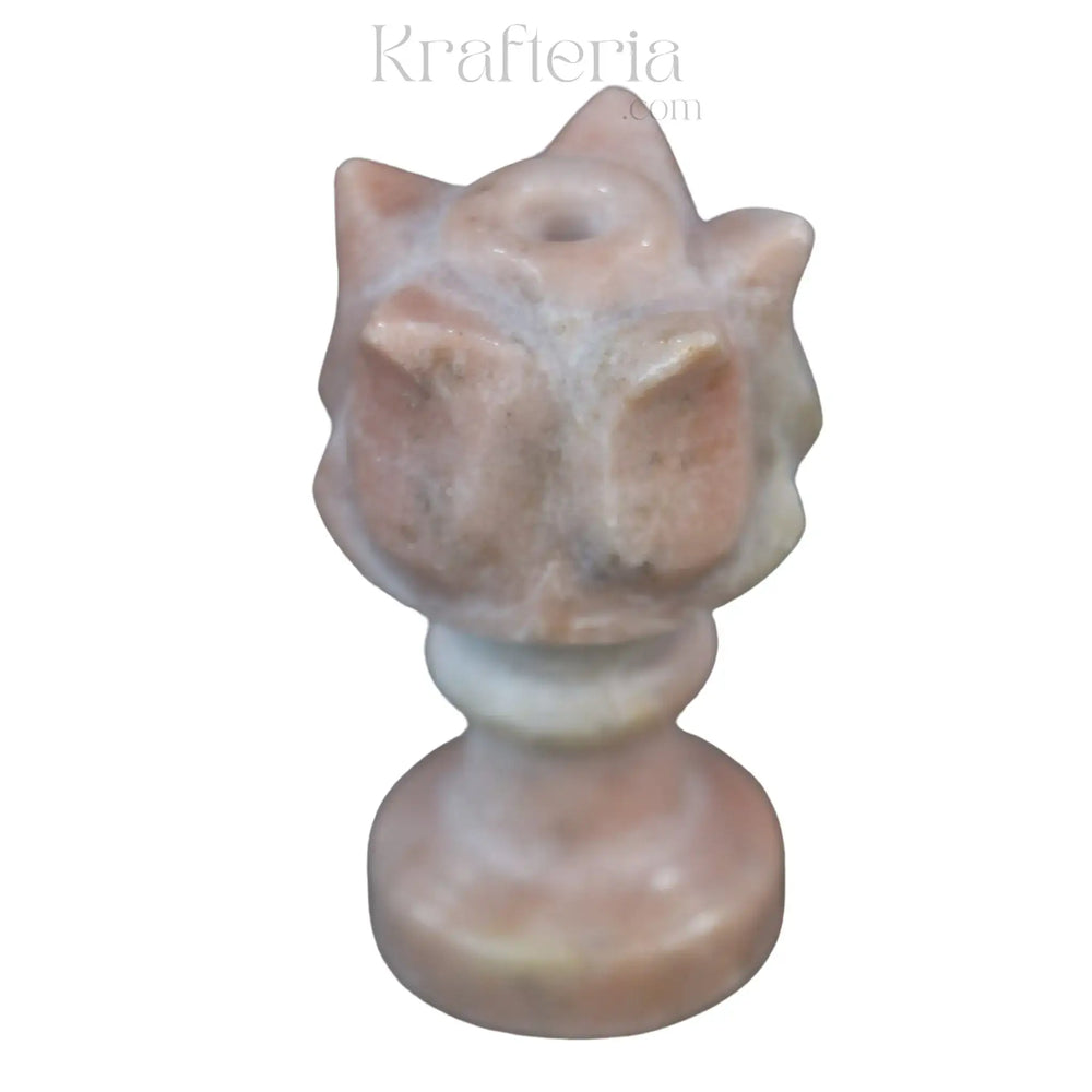 Handcrafted Marble Agarbatti Stand– Natural Stone Incense Holder Marble Soft Stone