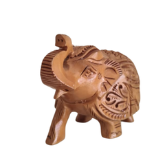 Hand-Carved Wooden Elephants – Artisan Decorative Sculptures