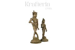Rishaba Devar Pair – Handcrafted Panchaloha Antique Sculpture Panchaloha