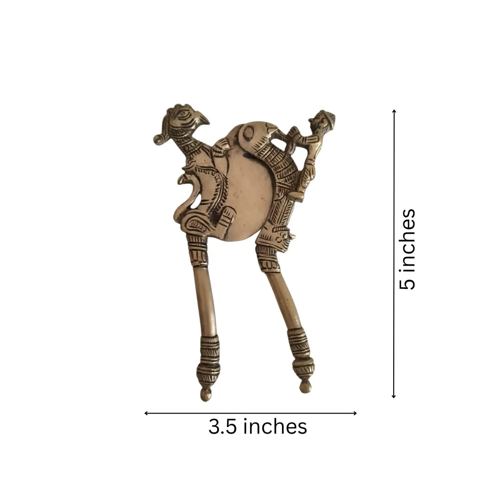 Antique Brass Betel Nut Cracker (Sarota) | Decor Brass Ware