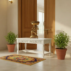 Brass Elephant Urli with Bells - Traditional Indian Decorative Bowl Brass Ware