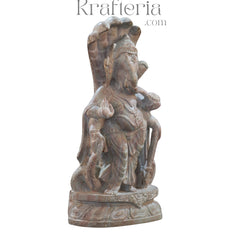 Divine Ganesh Murti with Serpent Headgear – Artistic Spiritual Masterpiece