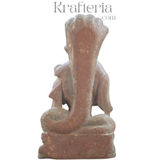 Divine Ganesh Murti with Serpent Headgear – Artistic Spiritual Masterpiece